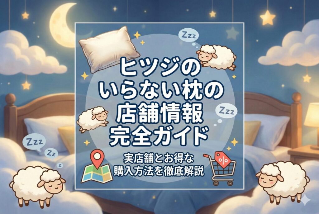 ヒツジのいらない枕の店舗情報完全ガイド｜実店舗とお得な購入方法を徹底解説