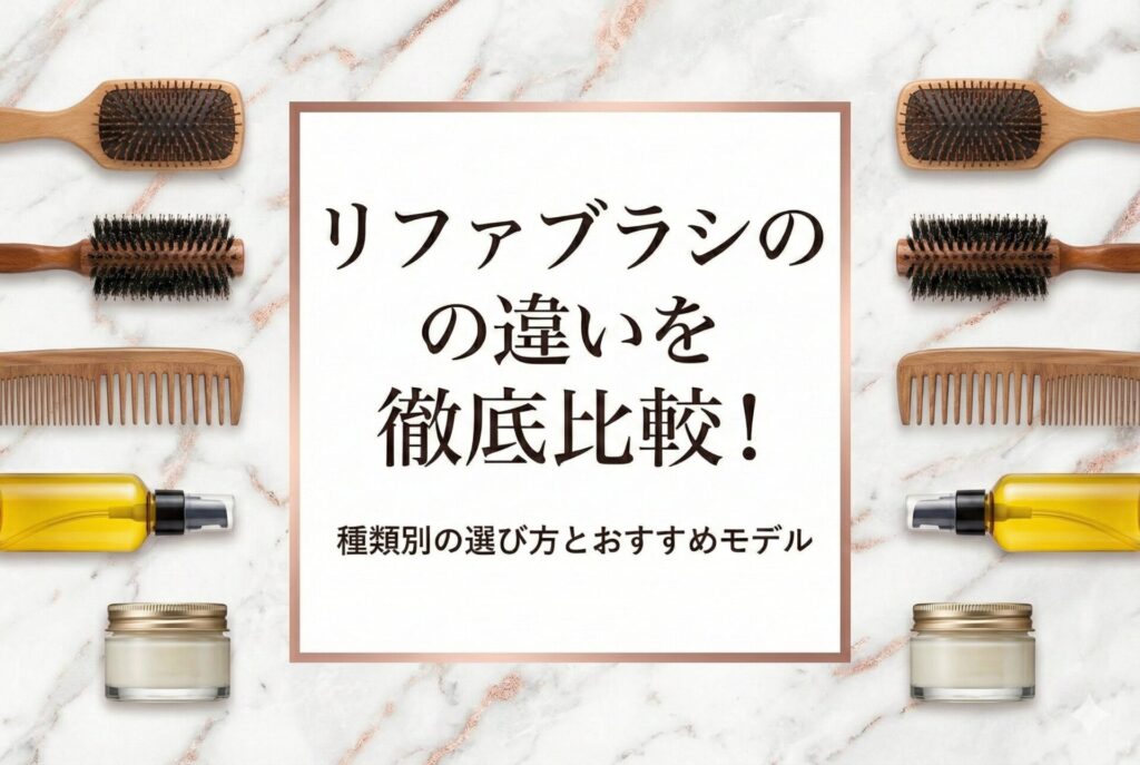リファブラシの違いを徹底比較！種類別の選び方とおすすめモデル