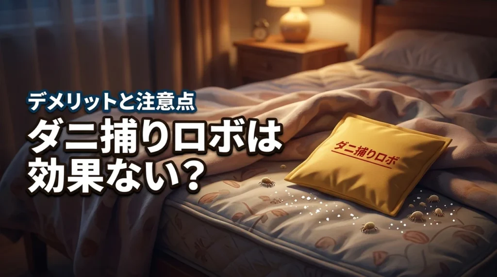 ダニ捕りロボが効果ないという噂は本当？後悔する前に知りたいデメリットと注意点