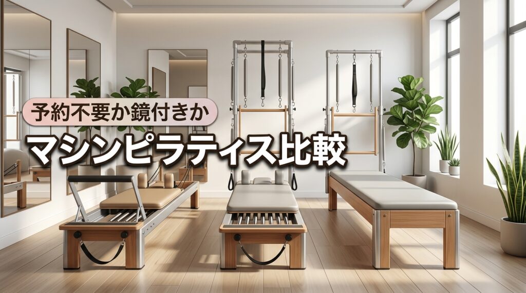 【予約不要か鏡付きか】マシンピラティスの比較で見つける忙しい人のための正解